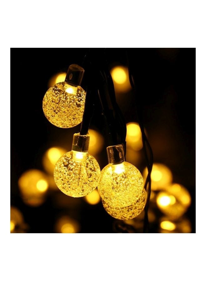 Generic Crystal Globe Shaped LED Light Yellow  - Image 1