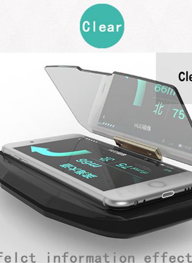 Generic - Smartphone Navigation HD Reflection Head Up Display Holder Mount - Image 1