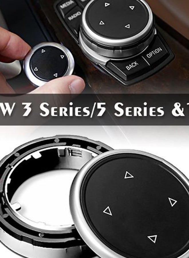 غطاء كبير ومقبض لزر الوسائط المتعددة الخاص بسيارات بي إم دبليو F10 F20 F30 - Image 3