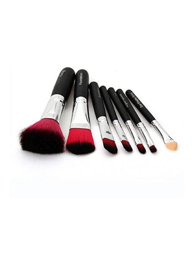 CETC 7-Piece Brush With Storage Box Black/Silver/Pink - Image 2