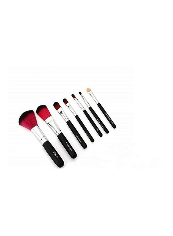 CETC 7-Piece Brush With Storage Box Black/Silver/Pink - Image 3