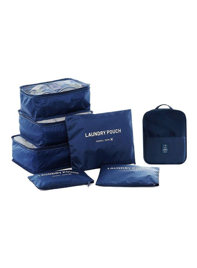 ستايليز طقم تنظيم مستحضرات التجميل من 7 قطع أزرق - Image 1