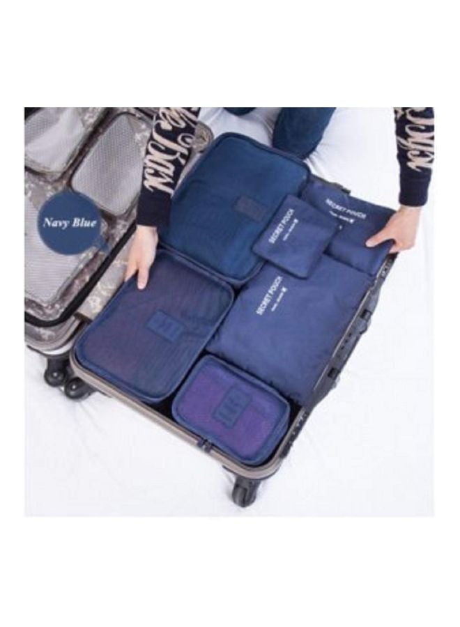 ستايليز طقم تنظيم مستحضرات التجميل من 7 قطع أزرق - Image 2