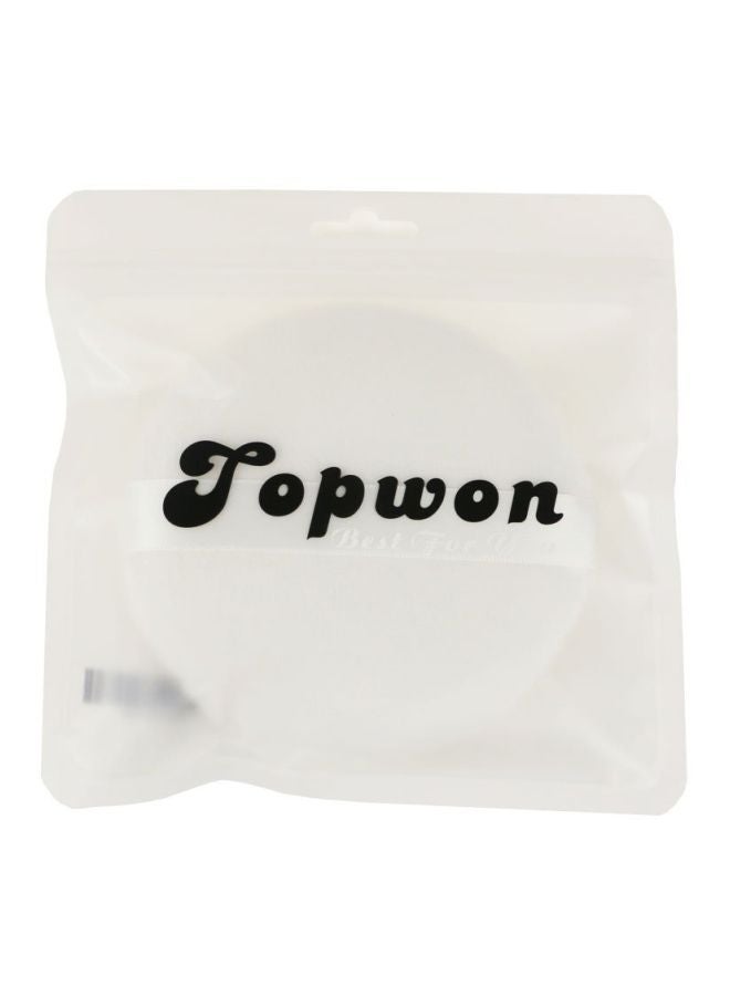 Topwon 6-Piece Powder Face Puff Set White - Image 3