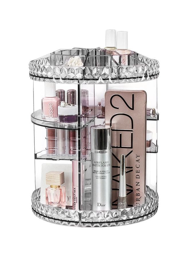 سوربوس منظم لتخزين المكياج بتصميم دوّار شفاف - Image 2