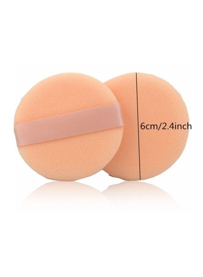 Welecom Face Powder Puff With Case Beige - Image 2