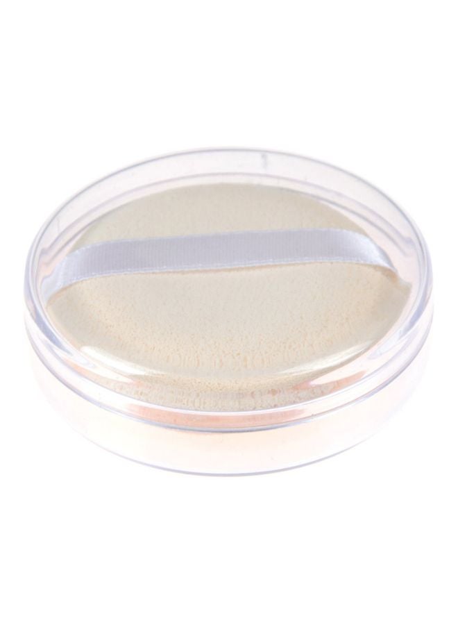 Welecom Face Powder Puff With Case Beige - Image 1