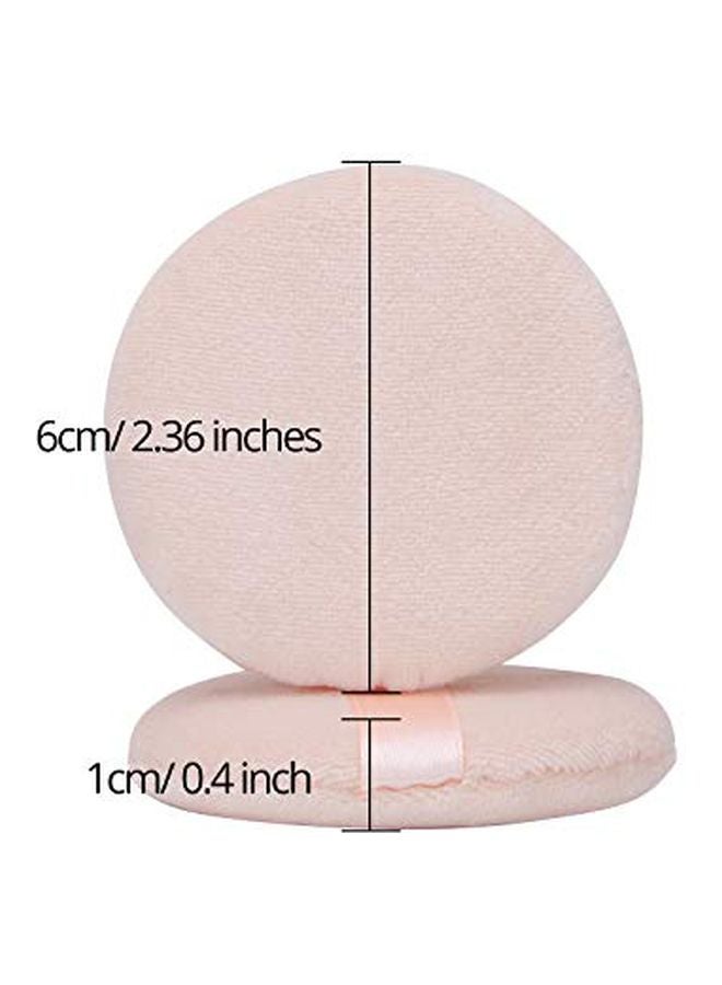 Senkary 8-Piece Makeup Powder Puff Set Beige - Image 3