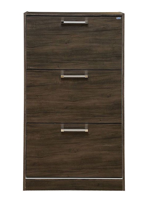 3 Drawer Lincolyn Shoe Rack Brown