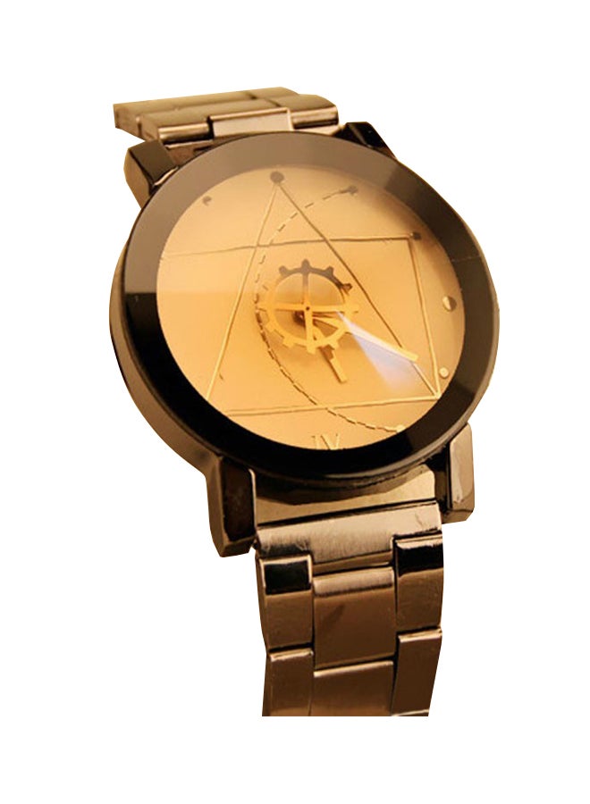 ساعة يد كاجوال بعقارب وسوار من الستانلس ستيل وحركة كوارتز طراز NNSB03706925 men