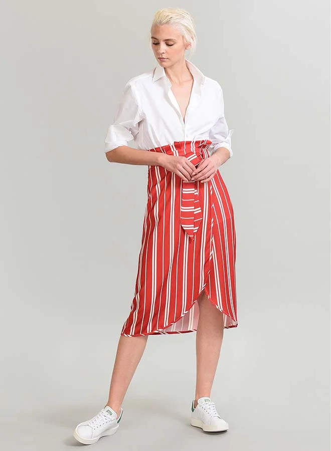 High Streets Casual Skirt Red/White