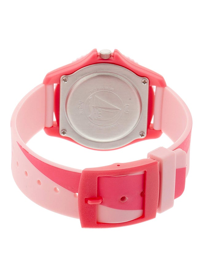 Girls' Rubber Analog Quartz Watch VQ96J019Y - 35 mm - White/Pink - v1572583744/N11818217A_2