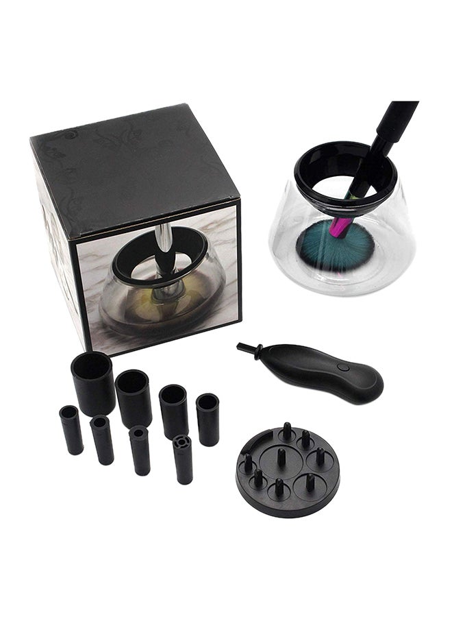 Electric Makeup Brush Cleaner And Dryer Black/Clear - Image 3