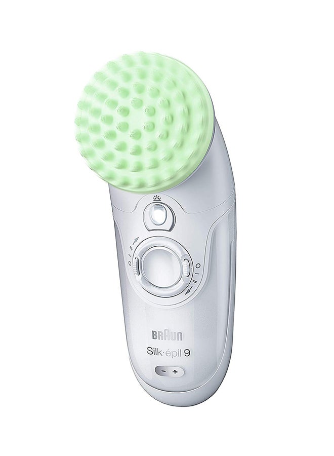 BRAUN 9-961 Silk-Epil 9 Skinspa 9-961V 5-In-1 Epilator Exfoliation And Skin Care System White/Silver - Image 3