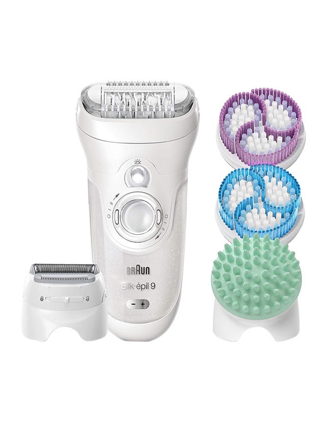 BRAUN 9-961 Silk-Epil 9 Skinspa 9-961V 5-In-1 Epilator Exfoliation And Skin Care System White/Silver - Image 1