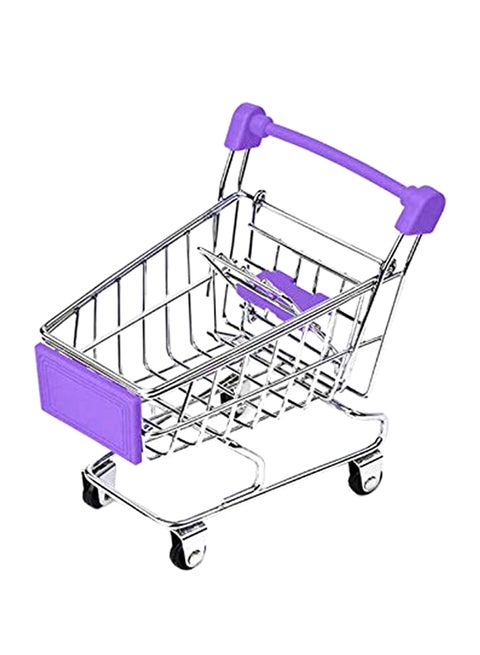 Mini Supermarket Shopping Cart Trolley Purple