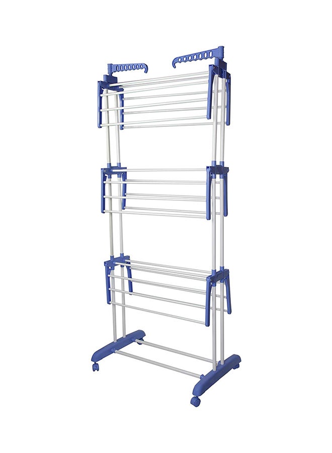 Generic - Clothes Drying Hanger Multi Rack Silver/Blue Medium - Image 1