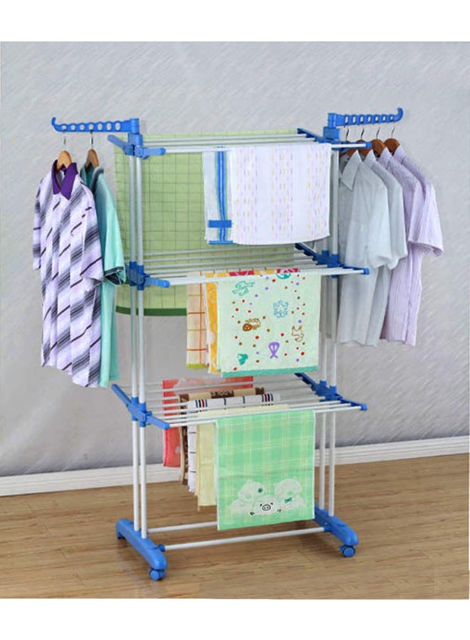 Generic - Clothes Drying Hanger Multi Rack Silver/Blue Medium - Image 1