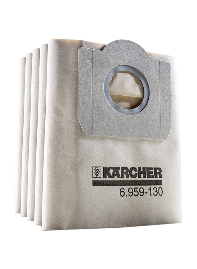 KARCHER - 5-Piece Paper Filter Bags Set Brown - Image 1