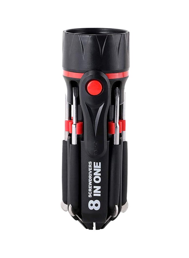 8-In-1 Multi-End Screwdriver Black/Red  - Image 1