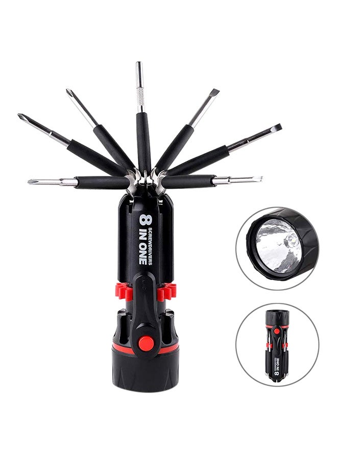 8-In-1 Multi-End Screwdriver Black/Red  - Image 2