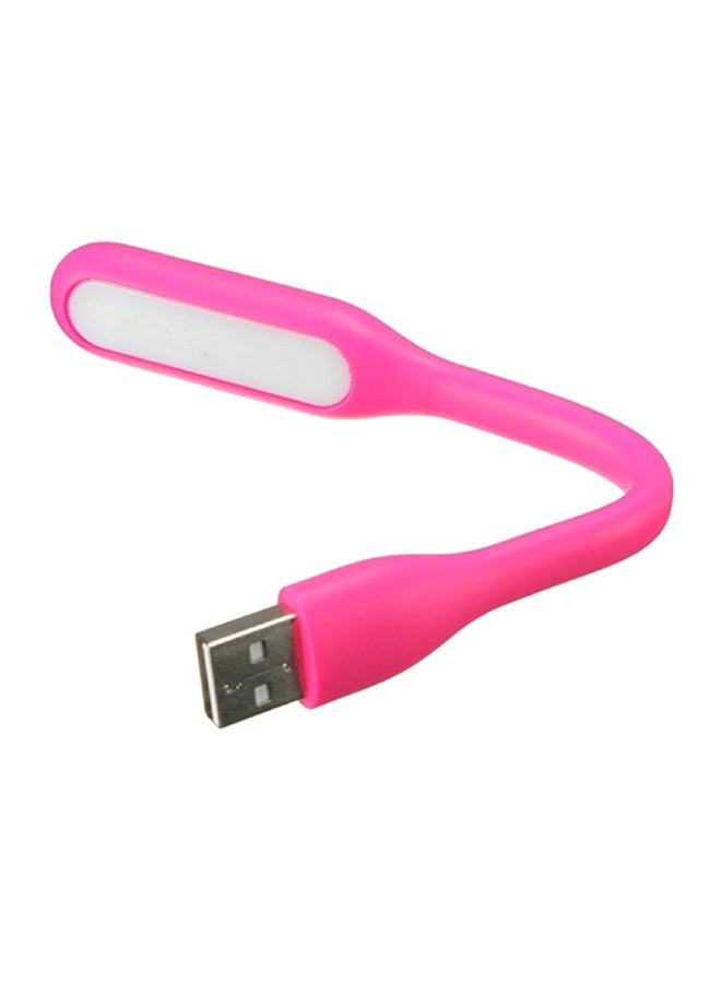 Teeba Portable Flexible USB LED Light Pink/White/Silver - Image 1
