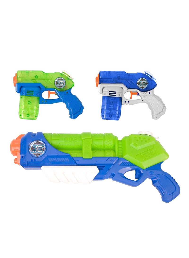 ZURU 3-Piece Typhoon Thunder And Stealth Soake Water Blaster Set - Image 1