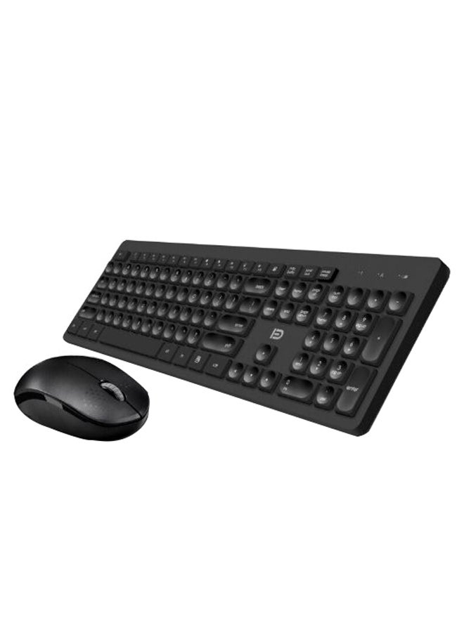 FD Wireless Bluetooth Keyboard And Mouse Set Black - Image 2