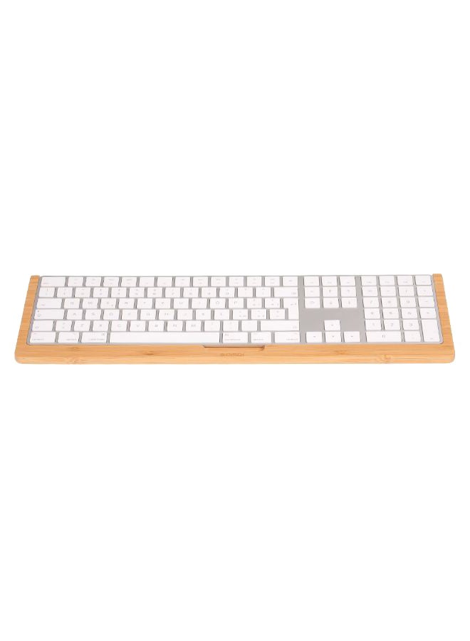 Bamboo Keyboard Stand Tray Dock Holder For Apple IMac Brown - v1572585672/N31275118A_1