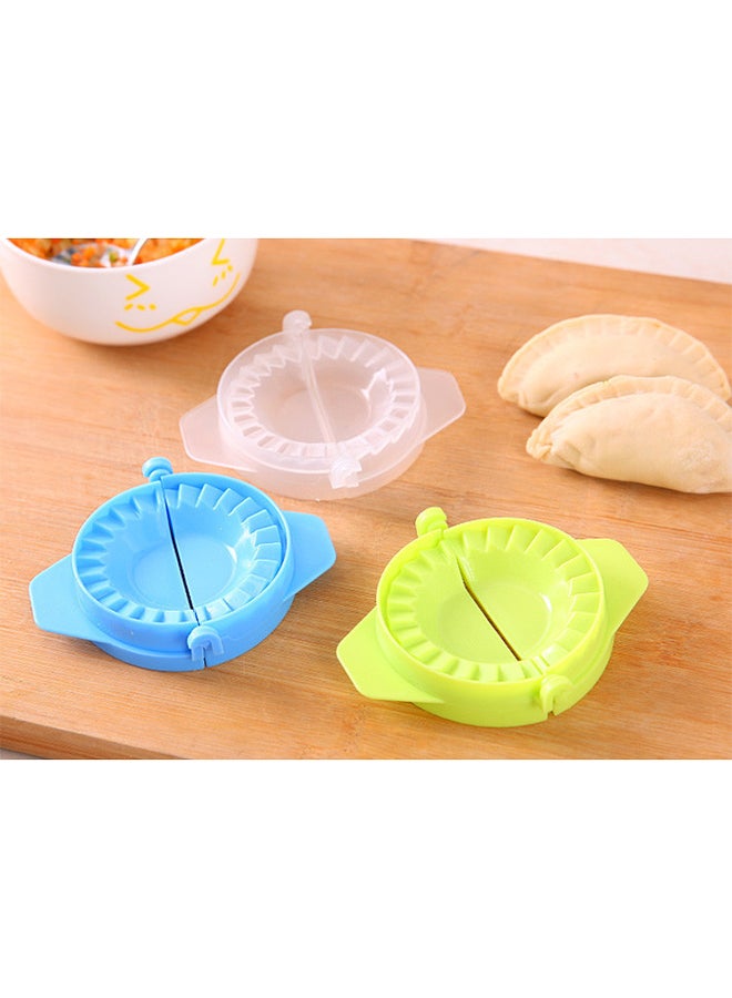 3-Piece Dumplings Mould Green/Blue/Transparent 11cm - Image 2