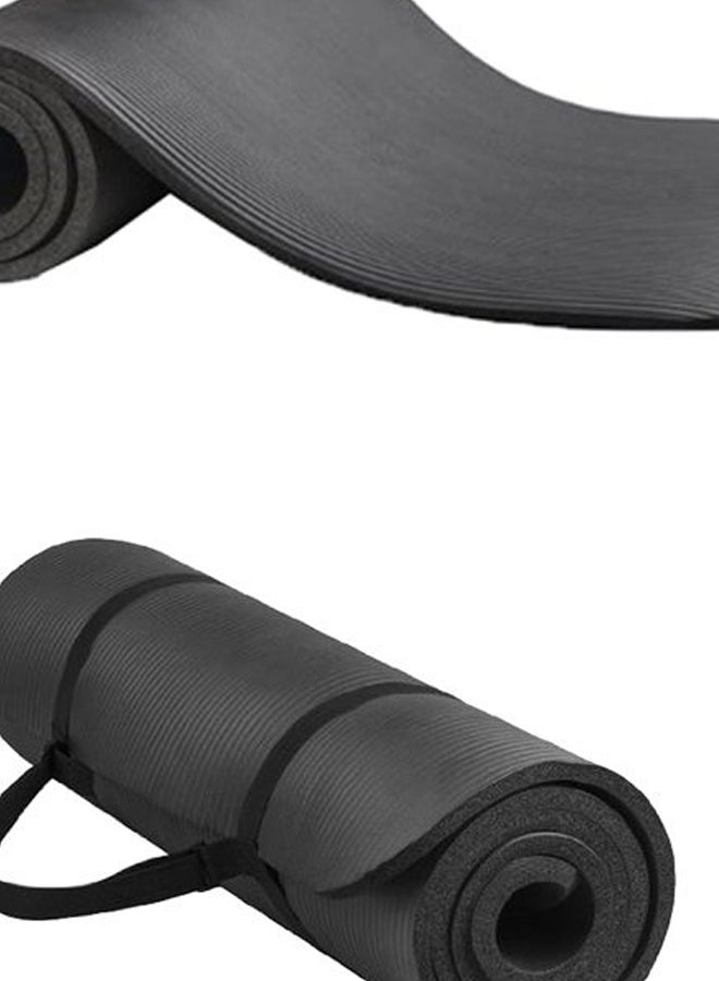 Generic Anti-Tear Exercise Yoga Mat With Carrying Strap 800grams  - Image 2