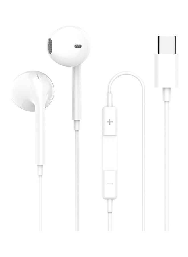 بود Bod in-ear Wired Headset With type-c Usb Cable white