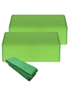 Generic 3-Piece Yoga Block And Strap Set 