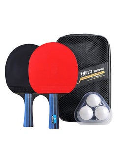 5-Piece Table Tennis Racket And Ball Set With Storage Pouch