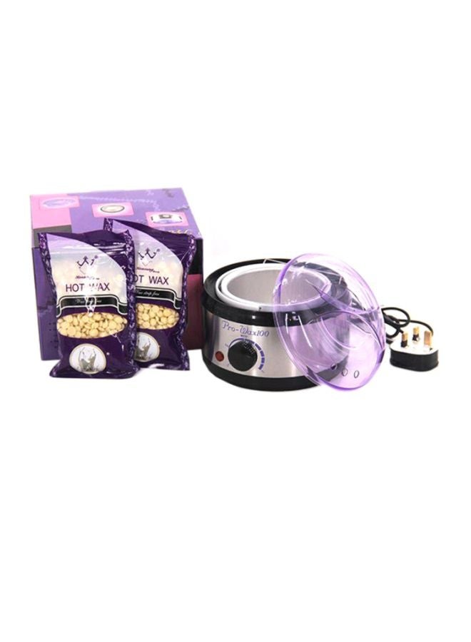 Pro-Wax100 Wax Heater With Hot Wax Purple/Silver/Black