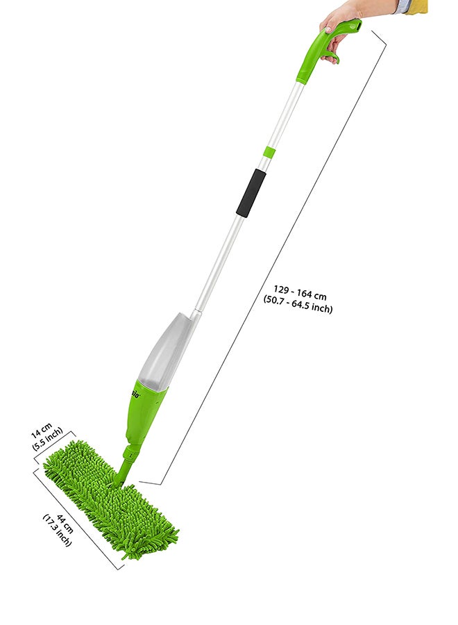 Spray Mop With Microfiber Cleaning Pad Green/White/Silver - Image 3