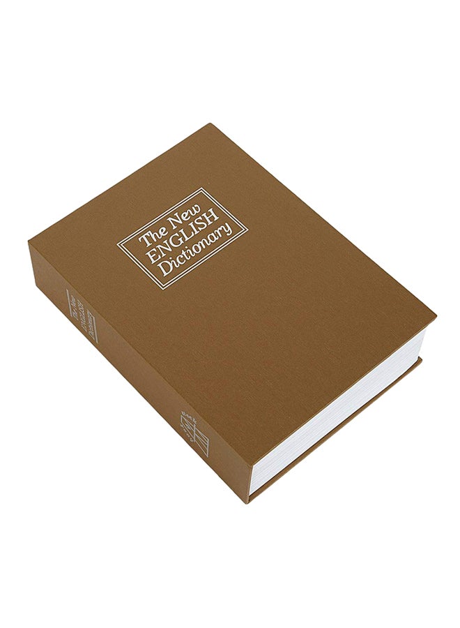 SAFE INSIDE - Small Book Diversion Safe Brown 5.6x11.2x18centimeter - Image 1