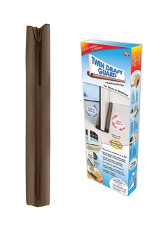 Twin Draft Door Guard Brown