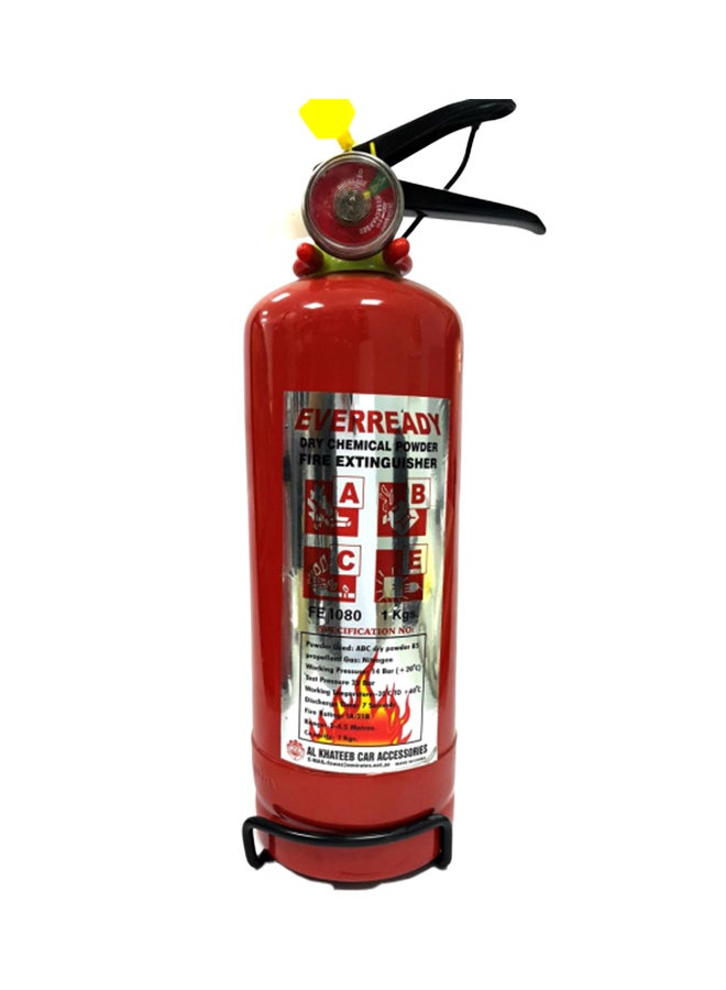 Mosac Commercial Portable Dry Chemical Powder Fire Extinguisher Red 1kg 