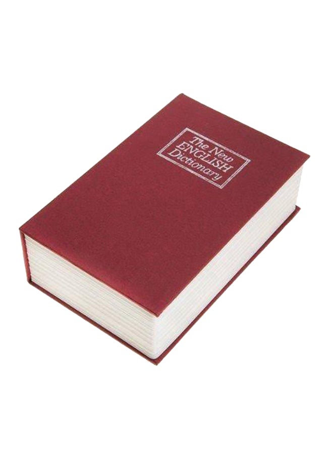 Dictionary Book Safe With Key Lock Red 432grams