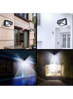 هويرلر مصباح LED يعمل بالطاقة الشمسية مزود بمستشعر للحركة أسود/ أبيض  - Image 4
