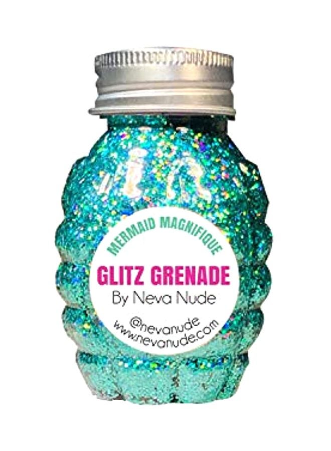 Neva Nude - Mermaid Magnifique Holographic Glitz Grenade Turquoise - Image 1