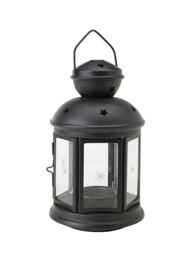 Ramadan Lantern Shape Small Candle Holder Black 10cm
