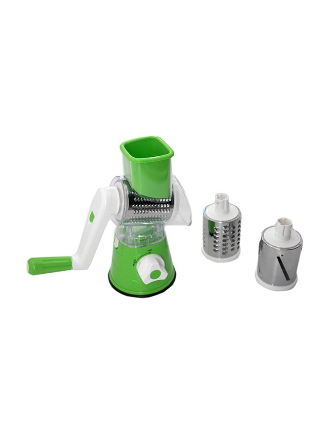 Tabletop Drum Grater Green and White 1centimeter 