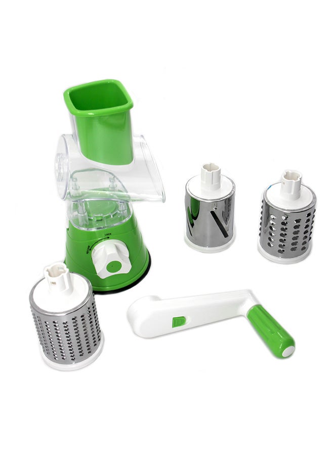 Tabletop Drum Grater Green and White 1cm 
