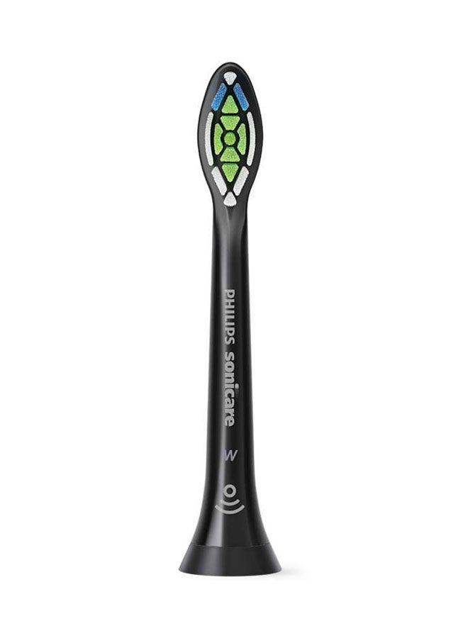 PHILIPS SONICARE - W2 Optimal White Standard Sonic Toothbrush Heads With 2 Year Warranty Medium  Black - Image 1