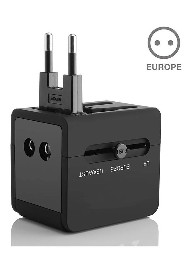 Generic All-In-One Worldwide Travel Adapter Black  - Image 4