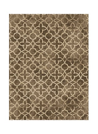 Printed Rectangular Decorative Carpet Brown/Gold 160 x 230cm - v1572604887/N31387607A_1