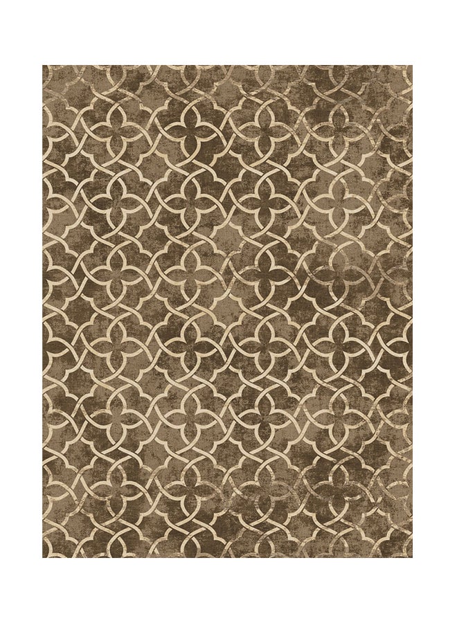 ريغال إن هاوس - سجادة مستطيلة بتصميم مطبوع للتزيين بني/ذهبي 160 x 230سم - Image 1