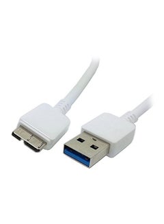 LW Micro USB 3.0 Data Cable For Samsung Galaxy S5/Note 3 White  - Image 1